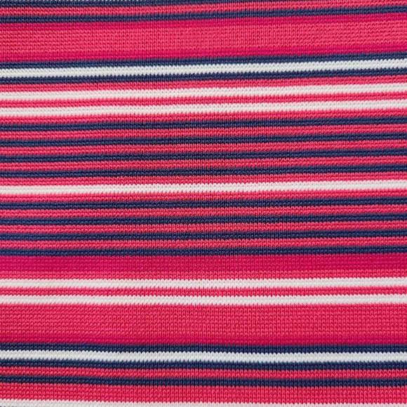 BCBG Max Azria Pink Navy White Striped Tulip Hem Bandage Mini Skirt - Picture 4 of 7